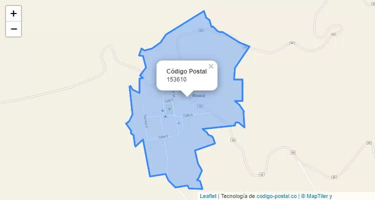 Código Postal 153610 en Colombia