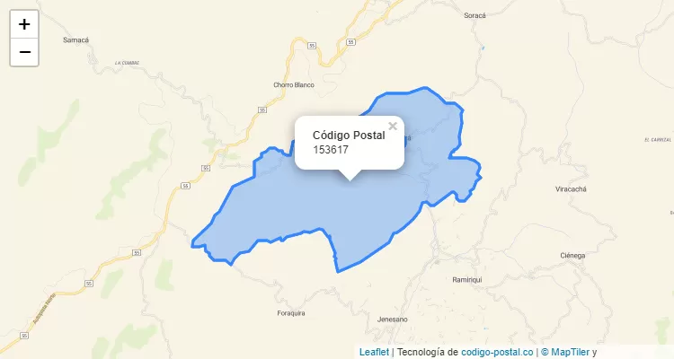 Código Postal 153617 en Colombia