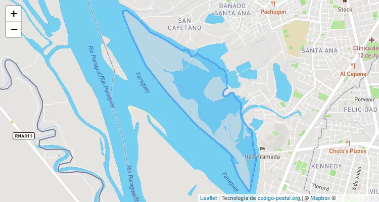 Código Postal Parque Industrial 1, Santa María de la Asunción - Asunción