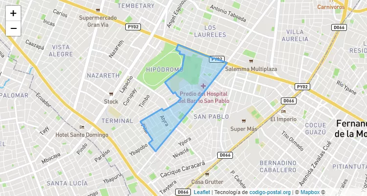 Código Postal 001426 - Paraguay