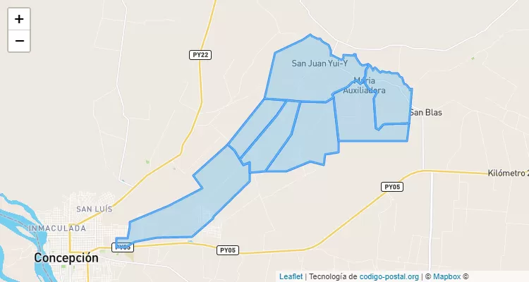 Código Postal Santa Rosa 1, Concepción - Concepción