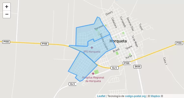 Código Postal San Antonio, Horqueta - Concepción