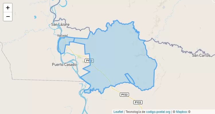 Código Postal Zona Estancias, San Lázaro - Concepción