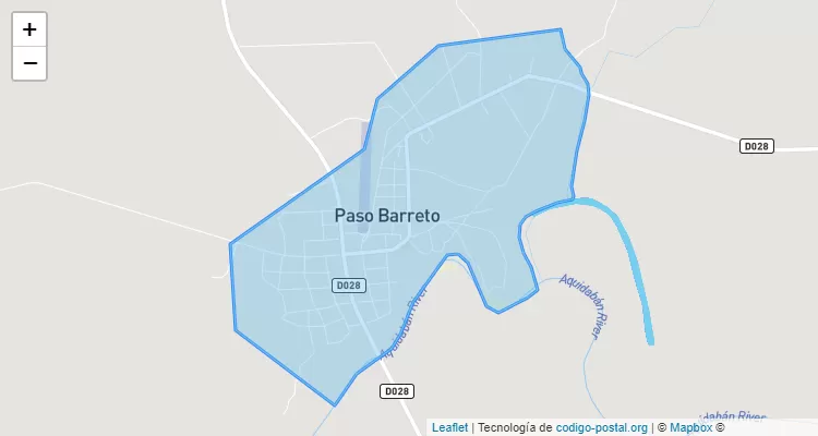 Código Postal Urbano, Paso Barreto - Concepción