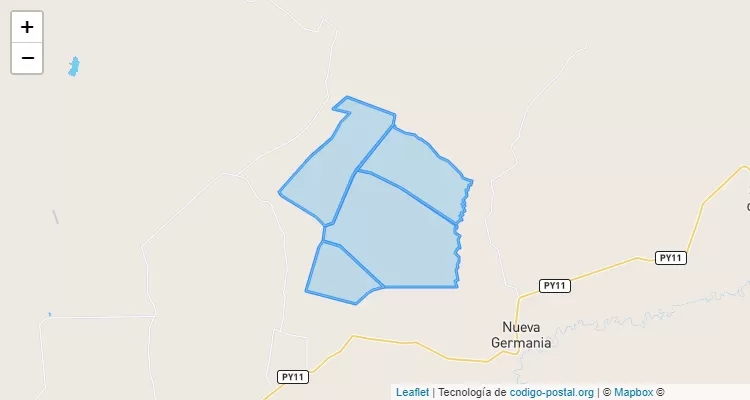 Código Postal San Isidro, San Pedro del Ycuamandyyú - San Pedro