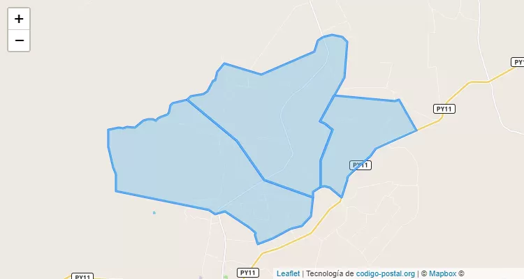 Código Postal Yatebo, San Pedro del Ycuamandyyú - San Pedro