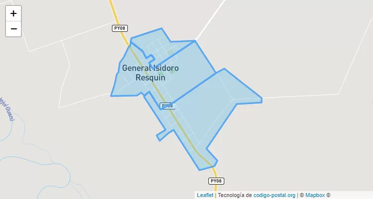 Código Postal Virgen de Fátima, General Francisco Isidoro Resquín - San Pedro