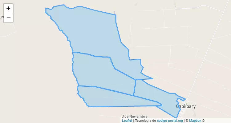 Código Postal 25 de Diciembre, Capiibary - San Pedro