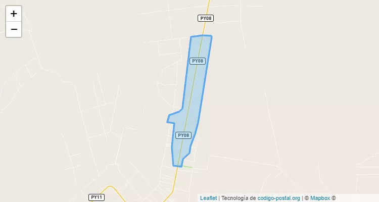 Código Postal Loma Puku, Santa Rosa del Aguaray - San Pedro