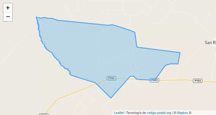 Código Postal Vy´a Renda, Yrybucua - San Pedro