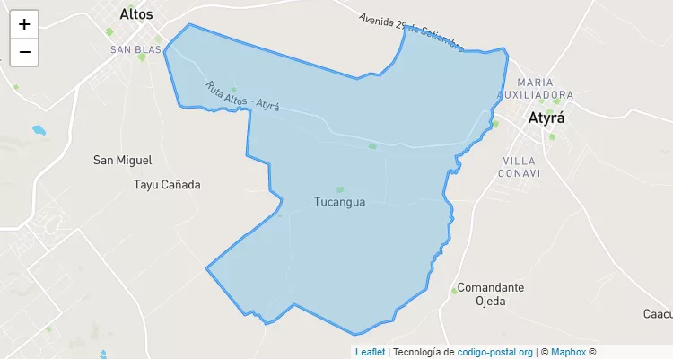 Tucangua Cañada, Altos - Cordillera ZIP Code