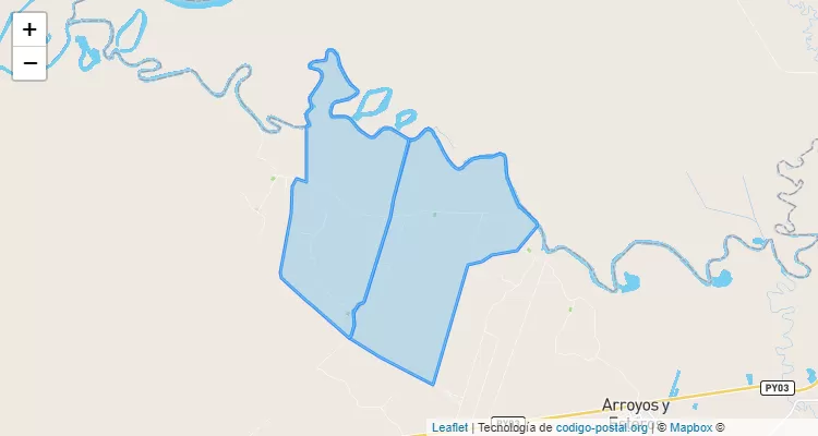 Código Postal El Carmen, Arroyos y Esteros - Cordillera