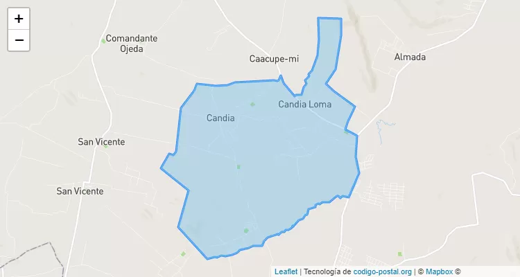 Código Postal Candia, Atyrá - Cordillera