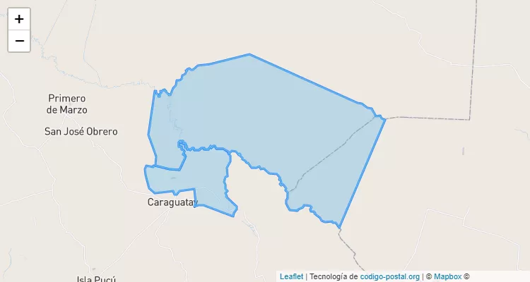 Código Postal Isla Puku, Caraguatay - Cordillera