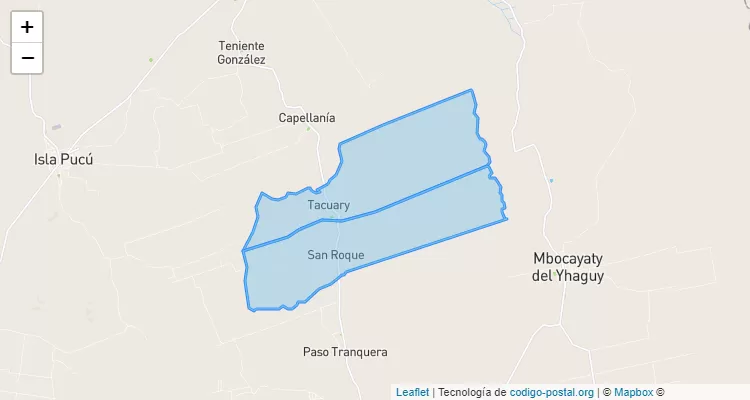 Código Postal Valle`i, Caraguatay - Cordillera