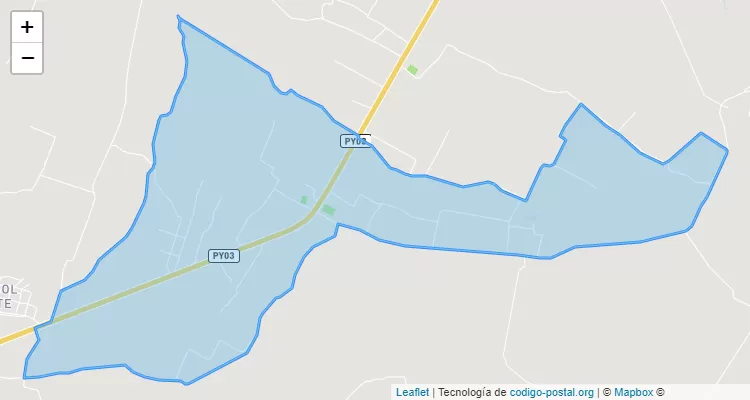 Guajayvity, Emboscada - Cordillera ZIP Code