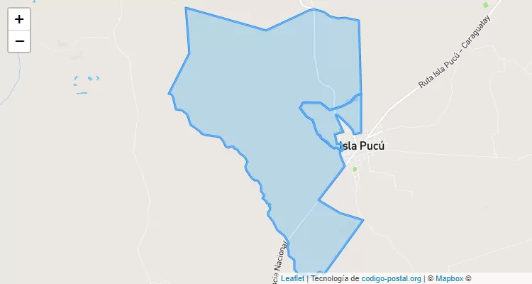 Código Postal Pindoty, Isla Pucú - Cordillera