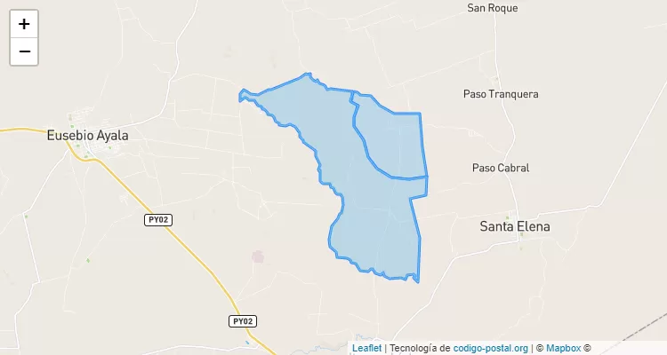 Código Postal Rubio Ñu, Itacurubí de la Cordillera - Cordillera