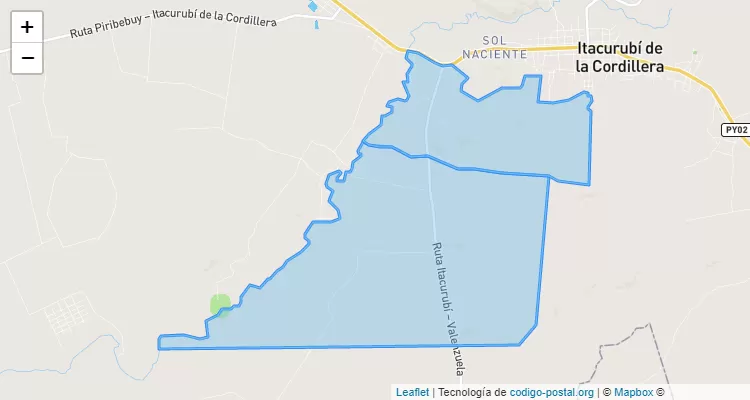 Código Postal Minas Kue, Itacurubí de la Cordillera - Cordillera