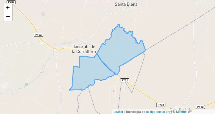 Código Postal Caryi Loma, Itacurubí de la Cordillera - Cordillera