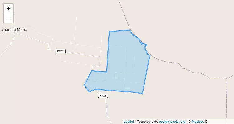 Código Postal Colonia Regina Mareco, Juan de Mena - Cordillera