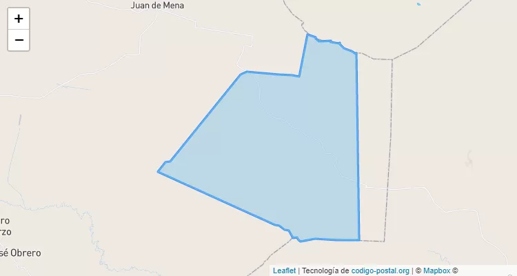Código Postal Unión Paraguaya, Juan de Mena - Cordillera