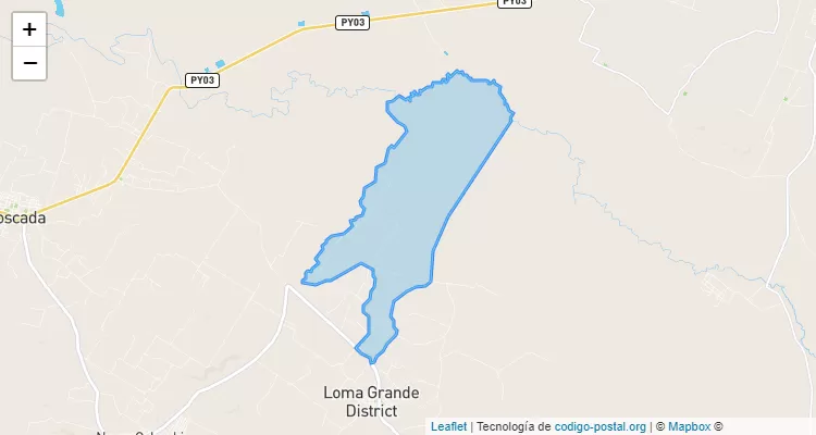 Código Postal Sandiaty, Loma Grande - Cordillera