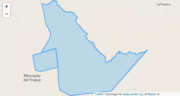 Código Postal Laguna, Mbocayaty del Yhaguy - Cordillera