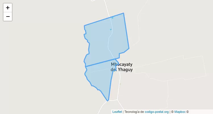 Código Postal Isla, Mbocayaty del Yhaguy - Cordillera