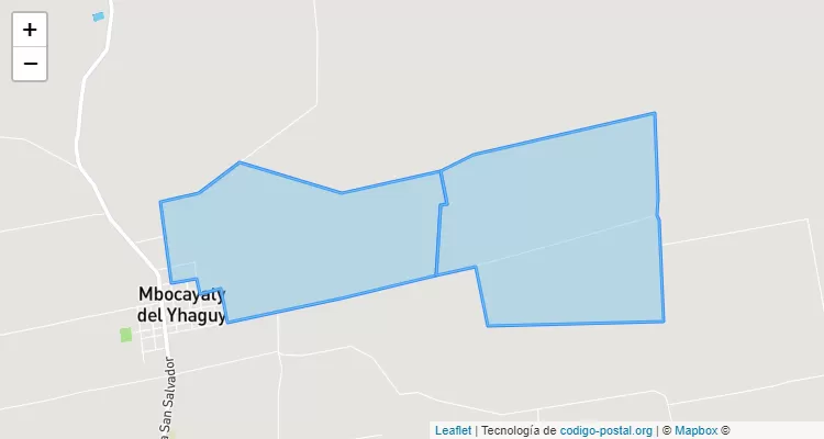 Código Postal Punta Saka, Mbocayaty del Yhaguy - Cordillera