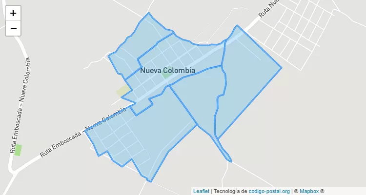 Código Postal San Miguel, Nueva Colombia - Cordillera