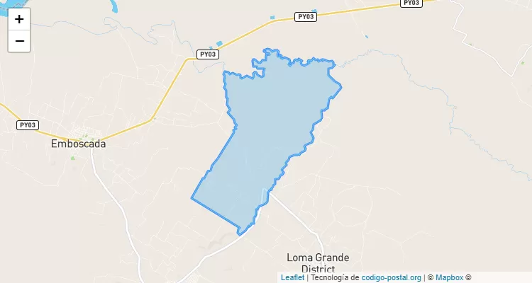 Código Postal Siraty, Nueva Colombia - Cordillera