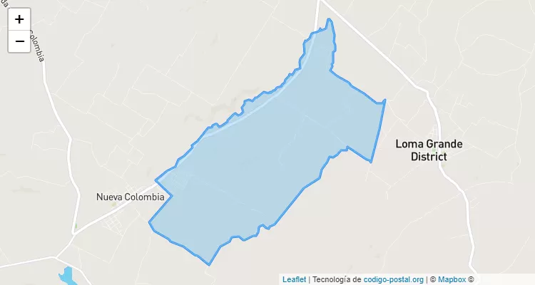 Código Postal Boquerón Kaakupemi, Nueva Colombia - Cordillera