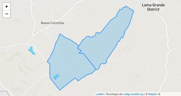 Código Postal Inglés Kue, Nueva Colombia - Cordillera