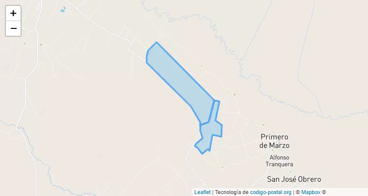 Código Postal Sargento Báez, Primero de Marzo - Cordillera