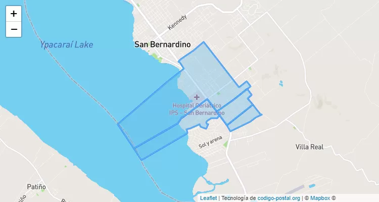 Código Postal Santo Domingo, San Bernardino - Cordillera