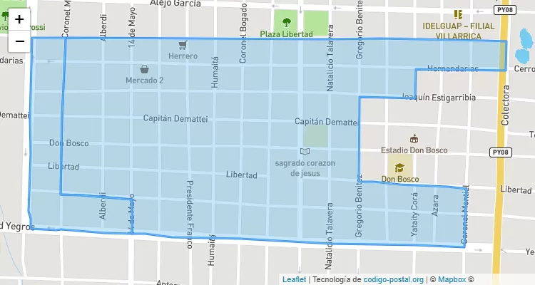 Código Postal Cristo Rey, Villarrica - Guairá