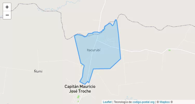 Código Postal Itacurubí, Capitán Mauricio José Troche - Guairá