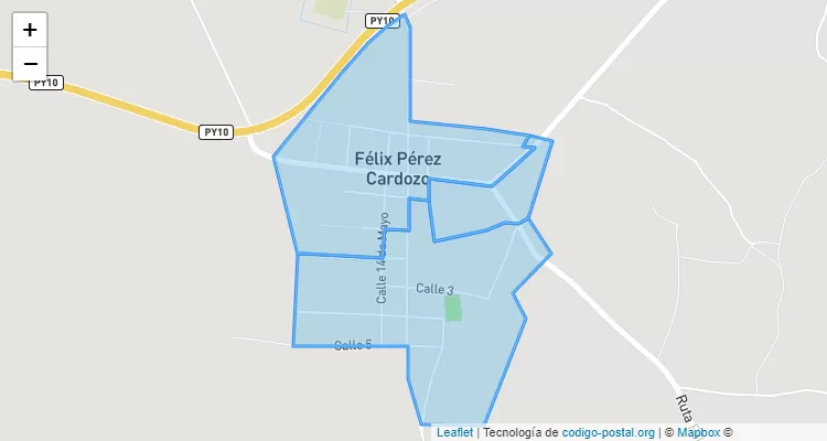 Código Postal Estación, Félix Pérez Cardozo - Guairá