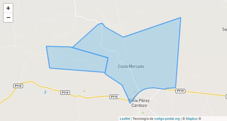 Código Postal Bombilla, Félix Pérez Cardozo - Guairá