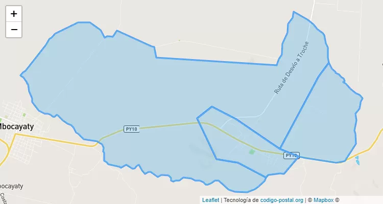 Código Postal Jorge Naville, Mbocayaty - Guairá