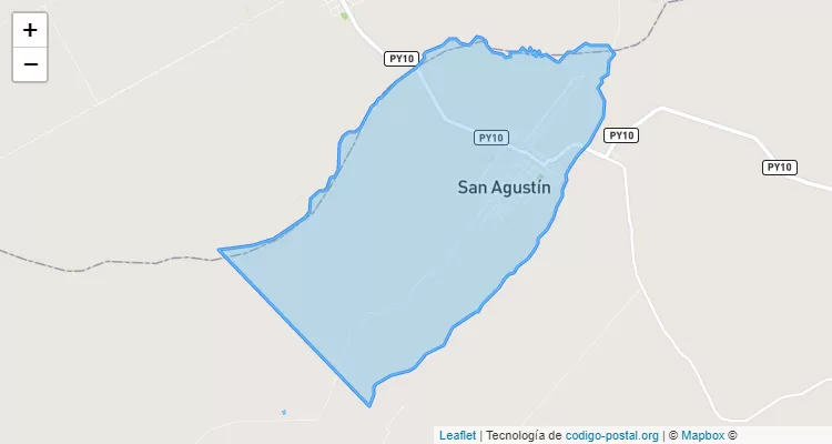 Código Postal San Agustín Sub-Urbano, Paso Yobai - Guairá