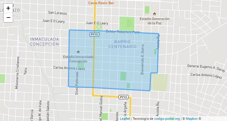 050207 ZIP Code - Paraguay