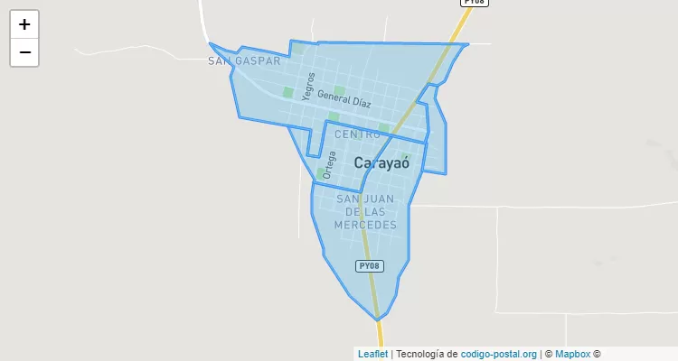 Centro, Carayaó - Caaguazú ZIP Code