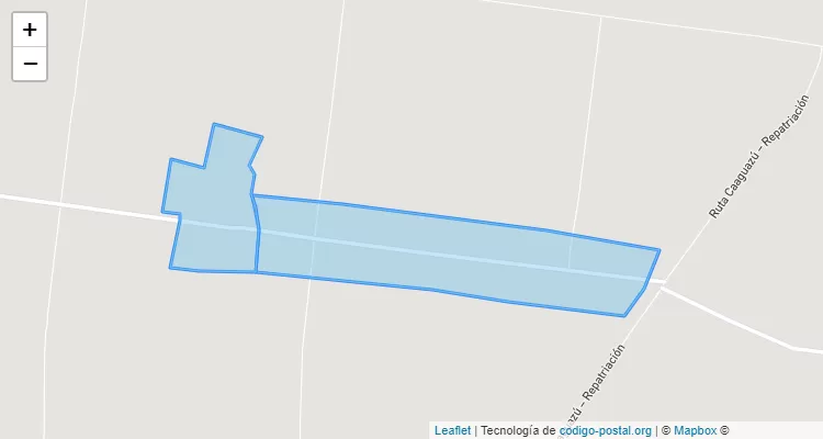 Código Postal Pueblo de Dios Sub-Urbano, Repatriación - Caaguazú