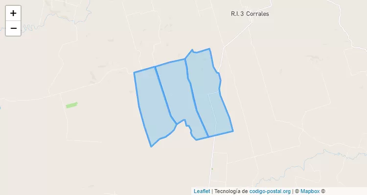 Código Postal Calle 12, R.I. 3 Corrales - Caaguazú