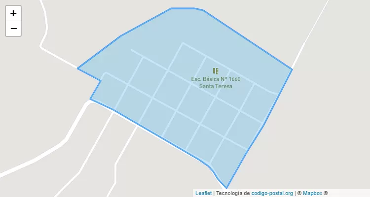 Código Postal Urbano, Mariscal Francisco Solano López - Caaguazú