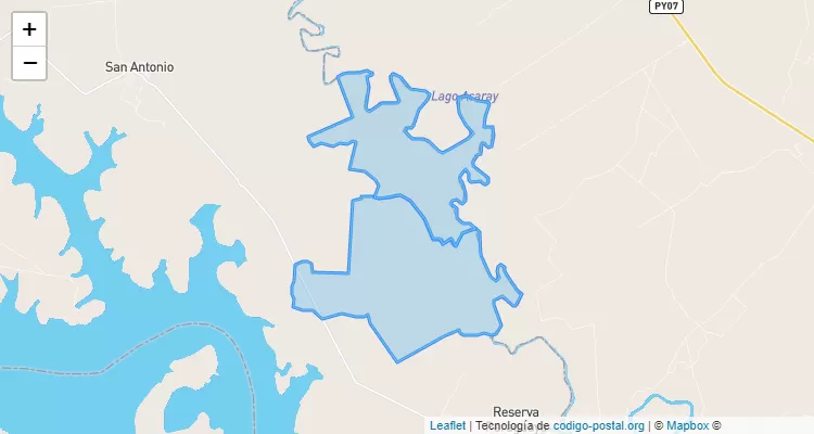 Código Postal San Carlos, Mariscal Francisco Solano López - Caaguazú