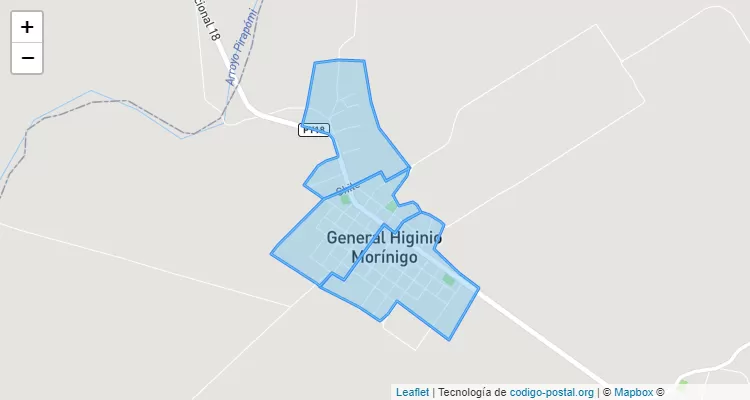 Código Postal San Marcos, Gral. Higinio Morinigo - Caazapá