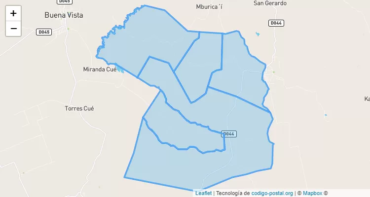 Código Postal Yvu, San Juan Nepomuceno - Caazapá